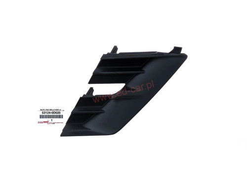 yaris-iii-lewa-zaslepka-atrapy-grill-zderzaka-przod-11-14-a53124-0d020-ed-car