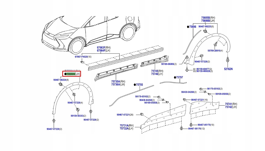 toyota-c-hr-ii-lewa-listwa-blotnika-lewy-przod-23-26-75602-f4070-ed-car.pl-7151208
