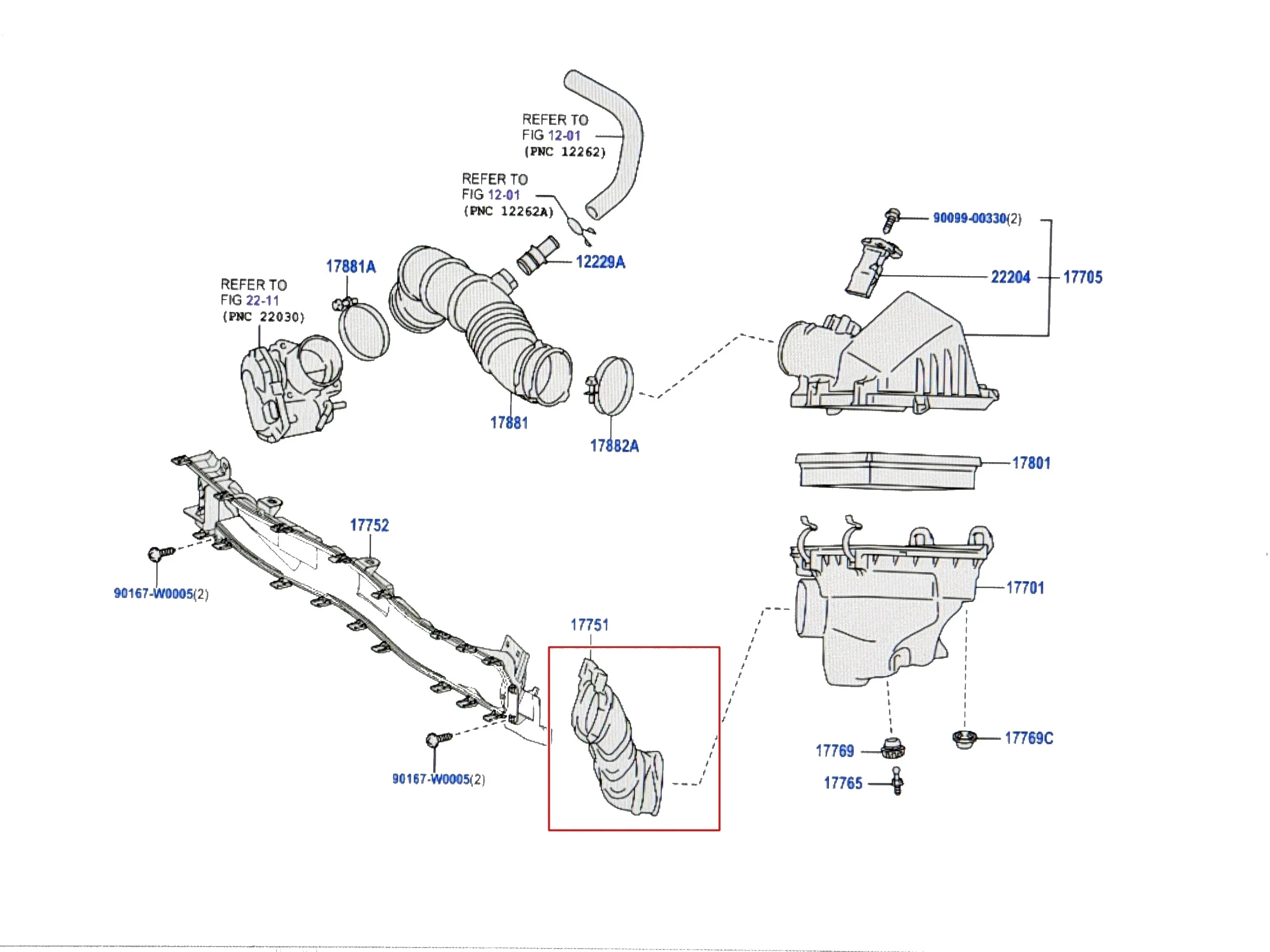 toyota-aygo-x-hybrid-dolot-wlot-lacznik-filtra-powietrza-oryginal-17751-k0040-a17751-k0040-ed-car.pl-7207534